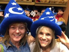 Melissa and Lauren goofing off in Orlando