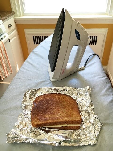 ironed grilled cheese