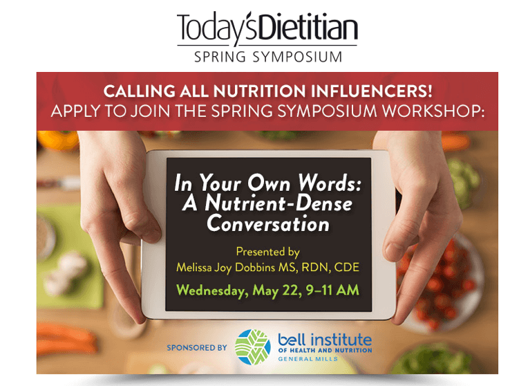 Today's Dietitian Spring Symposium with Melissa Dobbins