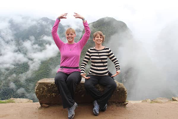 Jill Weisenberger and Melissa Dobbins in Machu Picchu